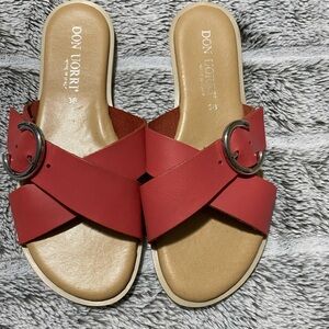 Don Uorri Leather Sandals Size 38 US 7.5